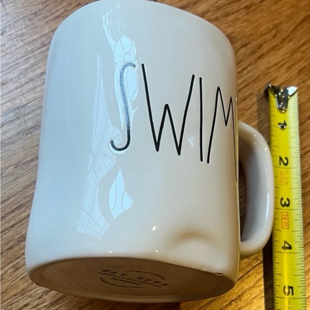Rae Dunn by Magenta White Ceramic Swim Mug - Picture 5 of 8